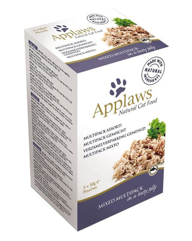 Applaws Mixed Multipack in Jelly Adult Wet Cat Food 5 x 50g Pouch - 50G